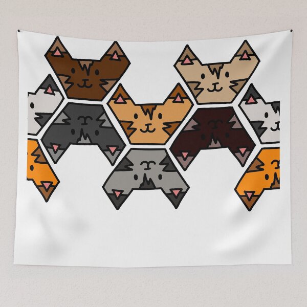 Item preview, Kitty Cat Tessellation designed and sold by PurpleBallSTU.