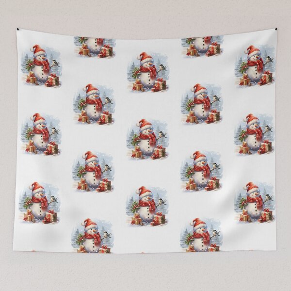 Item preview, Merry Christmas from the Snowman designed and sold by junesstuff001.