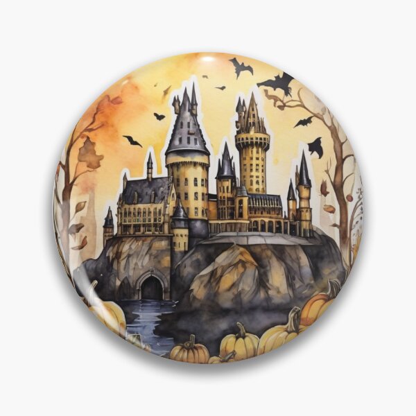 Item preview, Magical Autumn Yellow Castle Sticker designed and sold by pelzolga.