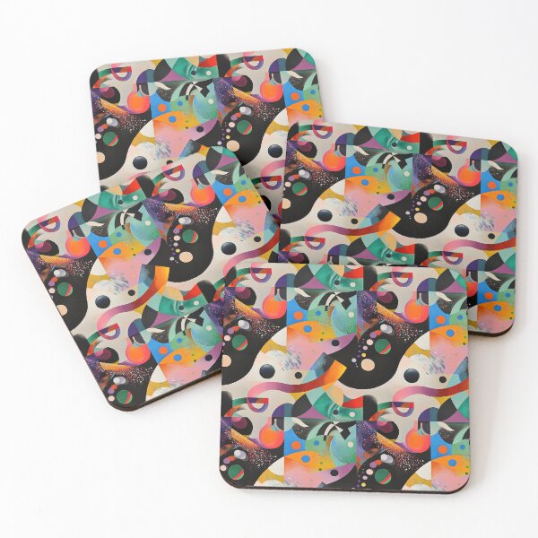 Item preview, Between Curves and Angles: Abstractions designed and sold by MidArtForge.