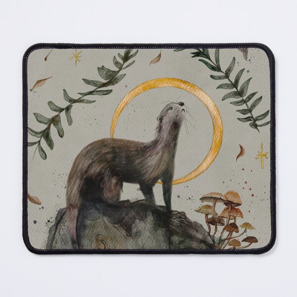 Item preview, Otter and her treasures designed and sold by Inchiostro e Tentacoli.