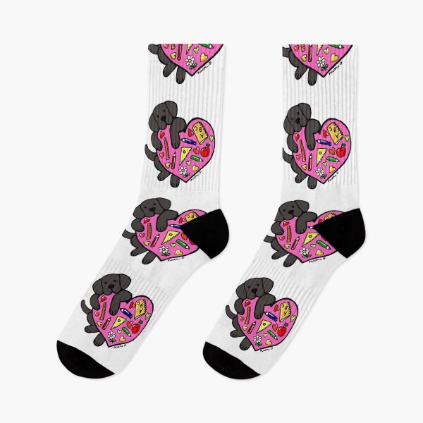 Item preview, Black Labrador Teacher's Heart designed and sold by HappyLabradors.