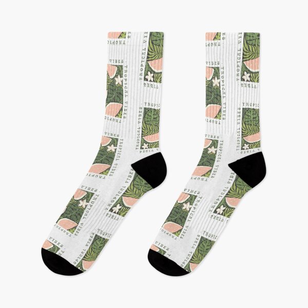 Item preview, Abstract tropical pattern and lettering Tropical Vibes designed and sold by DarianaArt.
