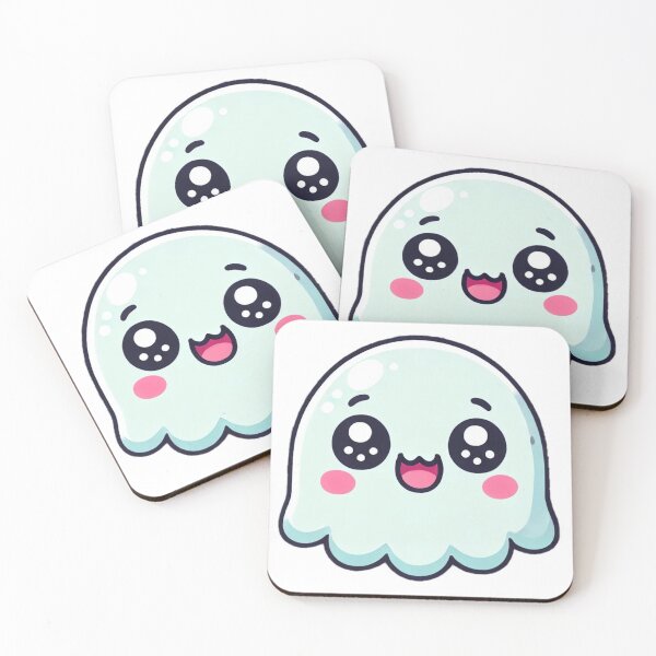 Item preview, Adorable Kawaii Ghost - Cute and Playful Cartoon Ghost Design for Halloween Lovers designed and sold by DiverzeDesignz.