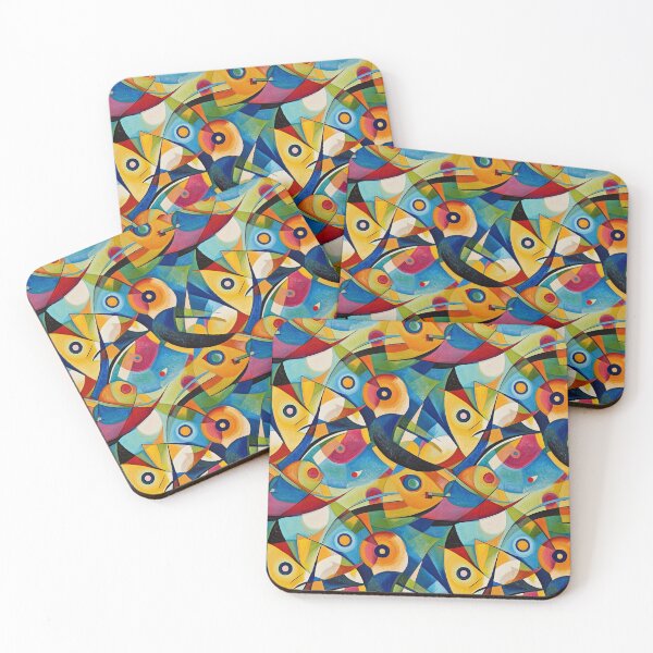 Item preview, Between Curves and Angles: Abstractions designed and sold by MidArtForge.