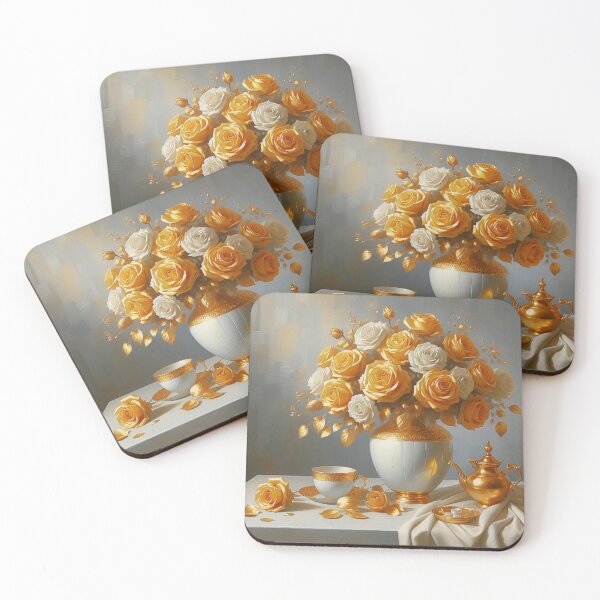 Item preview, Golden Roses still life designed and sold by FRStudio2024.