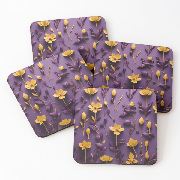 Item preview, Purple and yellow flowers  designed and sold by Ash44444.
