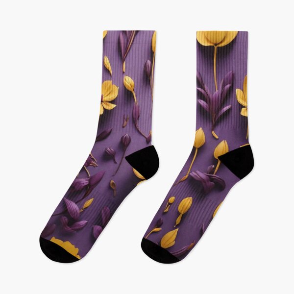 Item preview, Purple and yellow flowers  designed and sold by Ash44444.