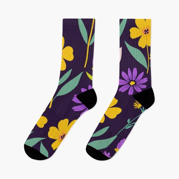 Item preview, Purple and yellow flowers  designed and sold by Ash44444.