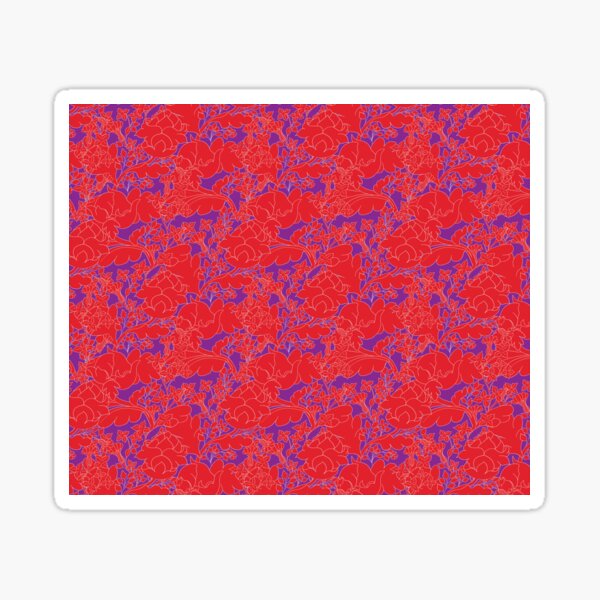 Red and purple magic forest Sticker