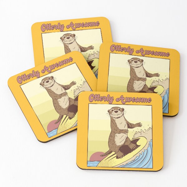 Item preview, Retro Otterly Awesome designed and sold by FlashCraft Design.