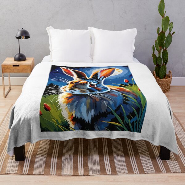 Item preview, The rabbit stares at the full moon. designed and sold by Whose-sweat.