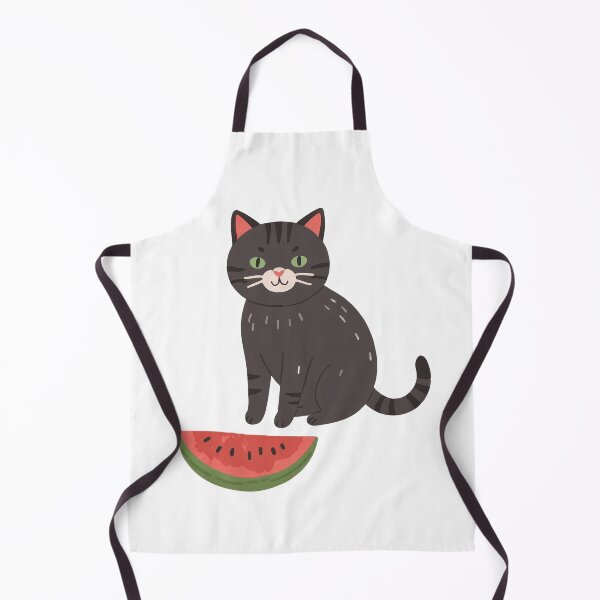 Item preview, Black cat and a yummy watermelon designed and sold by WoollenLlama.