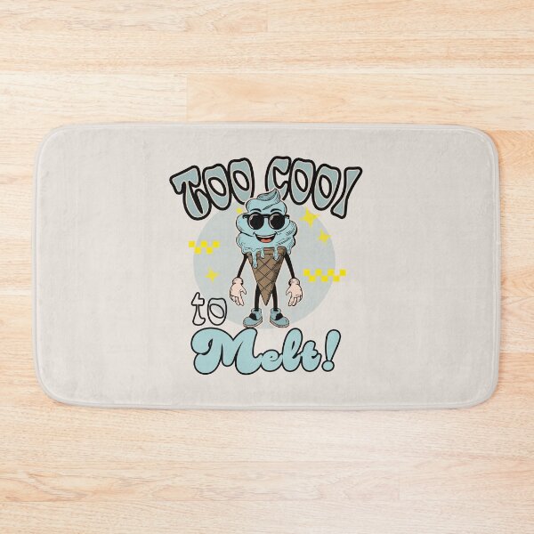 Item preview, Too Cool To Melt! Cool Ice Cream Cone Retro Cartoon_ Light Colors designed and sold by Osaya-Store.