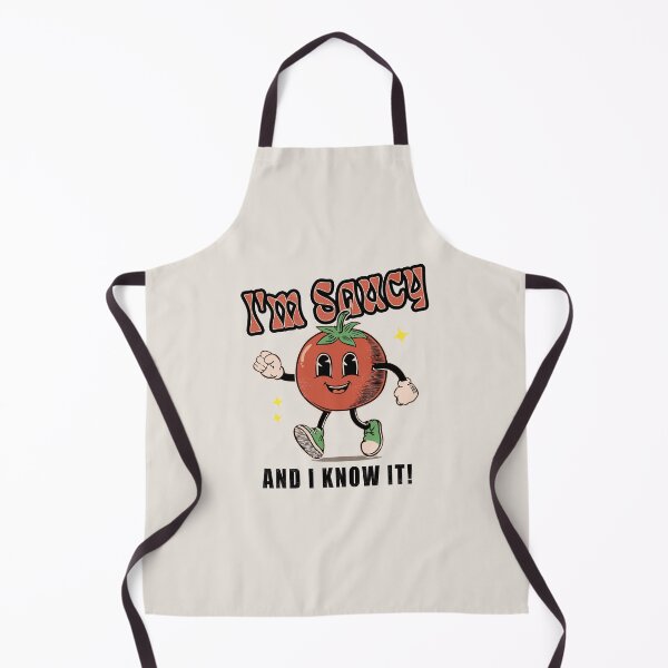 Item preview, I'm Saucy And I Know It! Sassy Tomato Retro Cartoon_ Light Colors designed and sold by Osaya-Store.