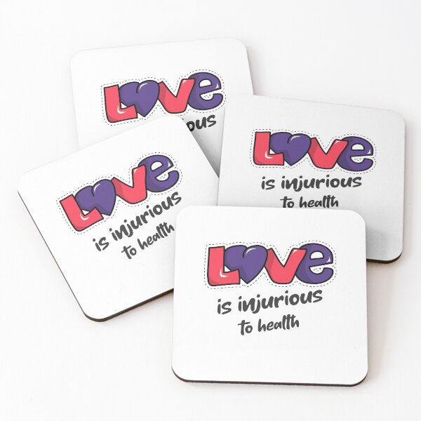 Item preview, love is injurious designed and sold by JUNOSTELLAR.