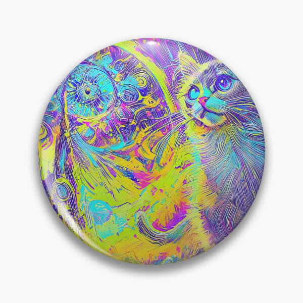 Artikelvorschau, Katzenfantasie in der Neon-Spiralgalaxie entworfen und verkauft von blackhalt.