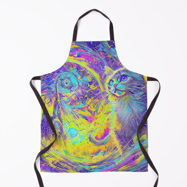 Item preview, Feline Fantasy in Neon Spiral Galaxy designed and sold by blackhalt.