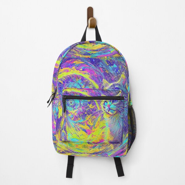 Item preview, Feline Fantasy in Neon Spiral Galaxy designed and sold by blackhalt.