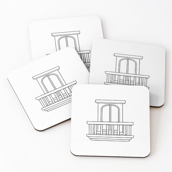 Item preview, Simple doodle Window and wooden balcony designed and sold by rasagamastore.