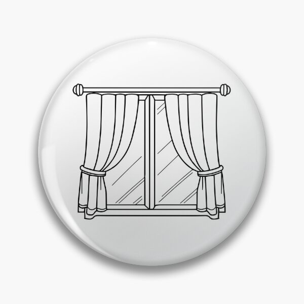 Item preview, Simple doodle Window and minimalist curtain designed and sold by rasagamastore.