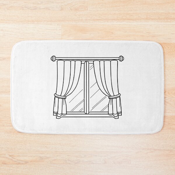 Item preview, Simple doodle Window and minimalist curtain designed and sold by rasagamastore.