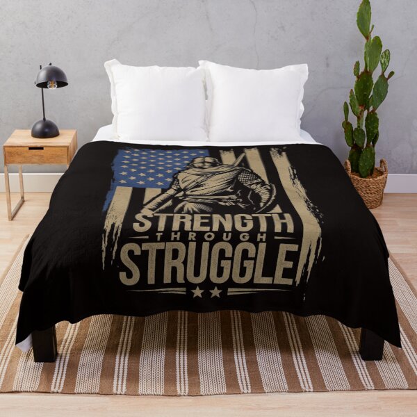 Item preview, Strength Through Struggle Spartan Warrior T-Shirt designed and sold by HOMEDESIGNPRINT.