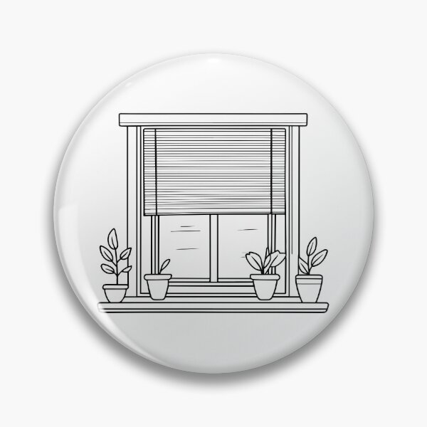 Artikelvorschau, Einfache Doodle-Zeichnung eines Fensters mit Jalousie entworfen und verkauft von rasagamastore.