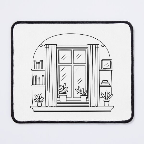 Item preview, Illustration of a window in a modern apartment designed and sold by rasagamastore.