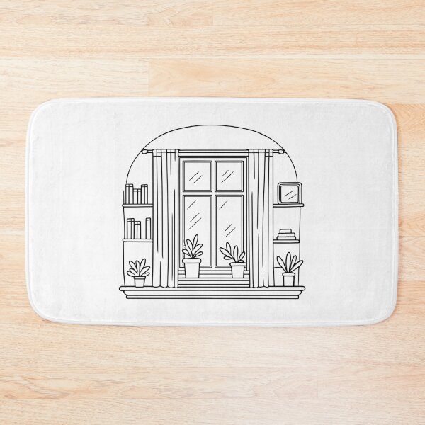 Item preview, Illustration of a window in a modern apartment designed and sold by rasagamastore.