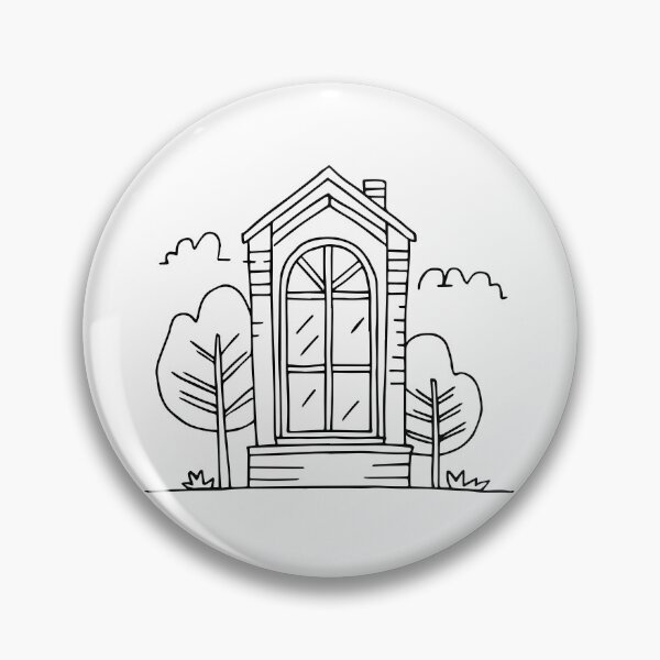 Item preview, Illustration of a window in a Victorian house designed and sold by rasagamastore.