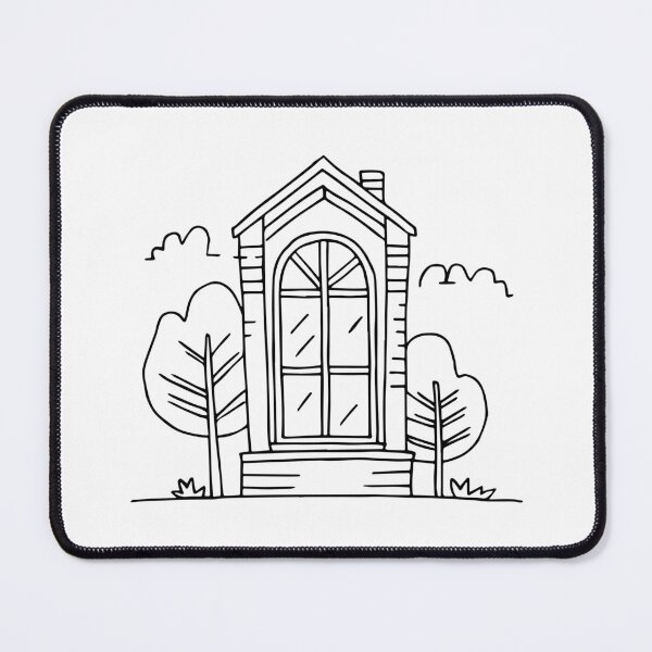 Item preview, Illustration of a window in a Victorian house designed and sold by rasagamastore.