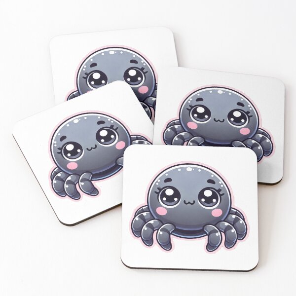 Item preview, Adorable Kawaii Spider - Cute and Playful Eight-Legged Cartoon Design designed and sold by DiverzeDesignz.