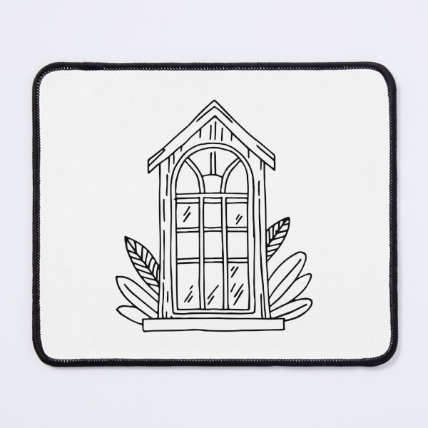 Item preview, Illustration of a window in a Victorian house designed and sold by rasagamastore.