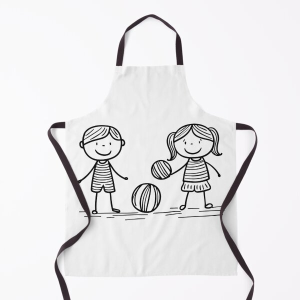 Item preview, Simple drawing of children playing with beach balls designed and sold by rasagamastore.