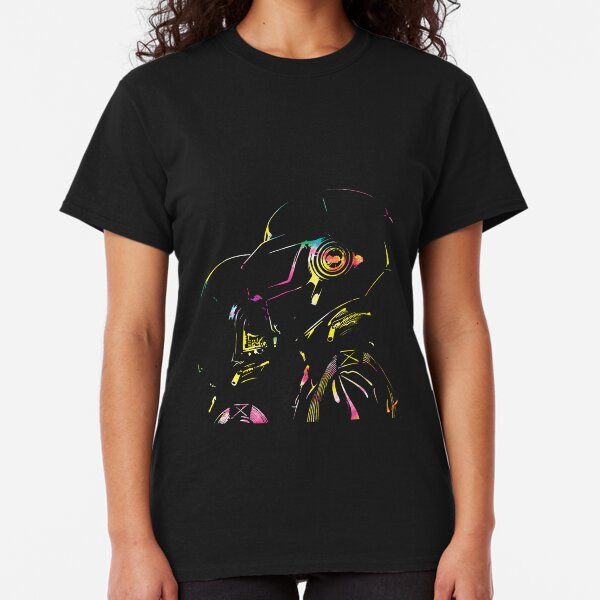 Daft Punk — Glowing Silhouette Type A Classic T-Shirt