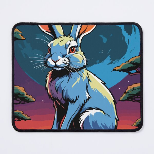 Item preview, The rabbit stares at the full moon. designed and sold by Whose-sweat.