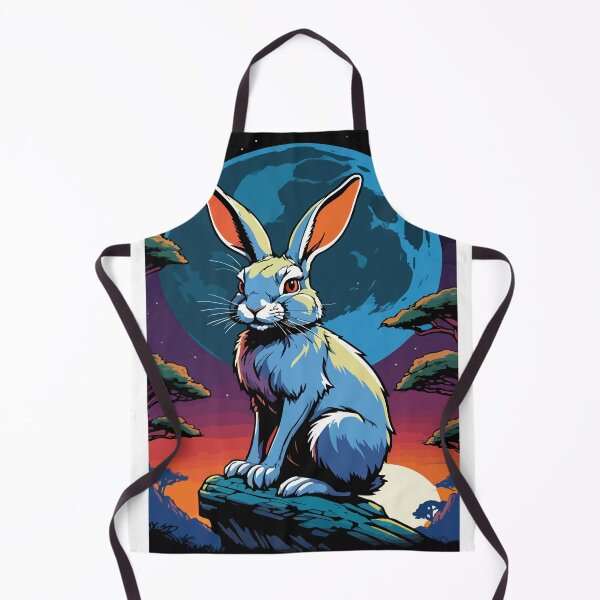 Item preview, The rabbit stares at the full moon. designed and sold by Whose-sweat.