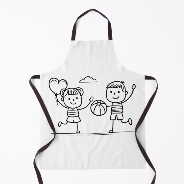 Item preview, Drawing of children playing with beach balls designed and sold by rasagamastore.