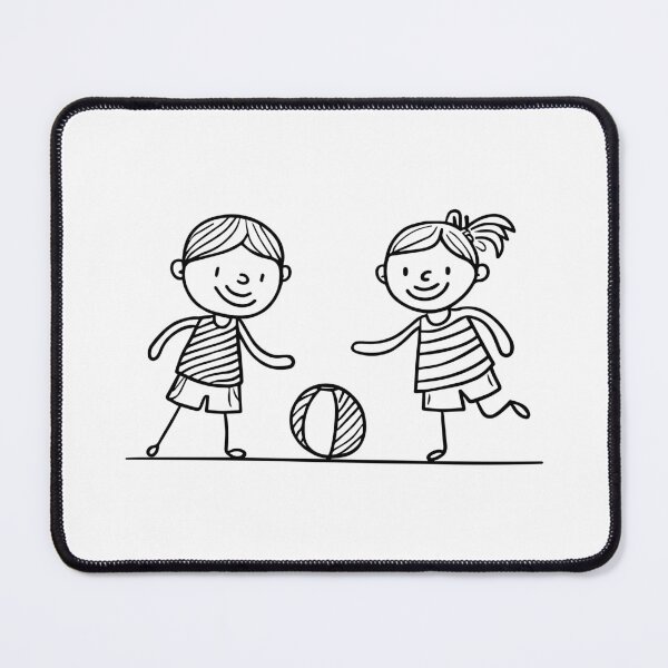Item preview, Copy of Simple drawing of children playing with beach balls designed and sold by rasagamastore.