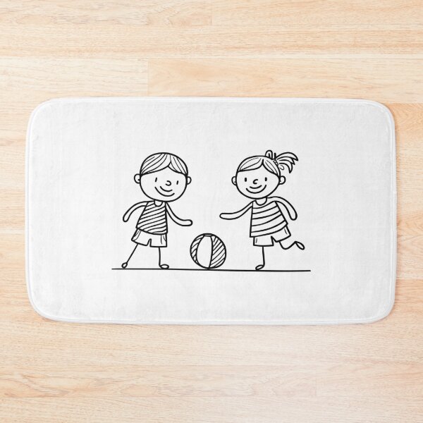 Item preview, Copy of Simple drawing of children playing with beach balls designed and sold by rasagamastore.