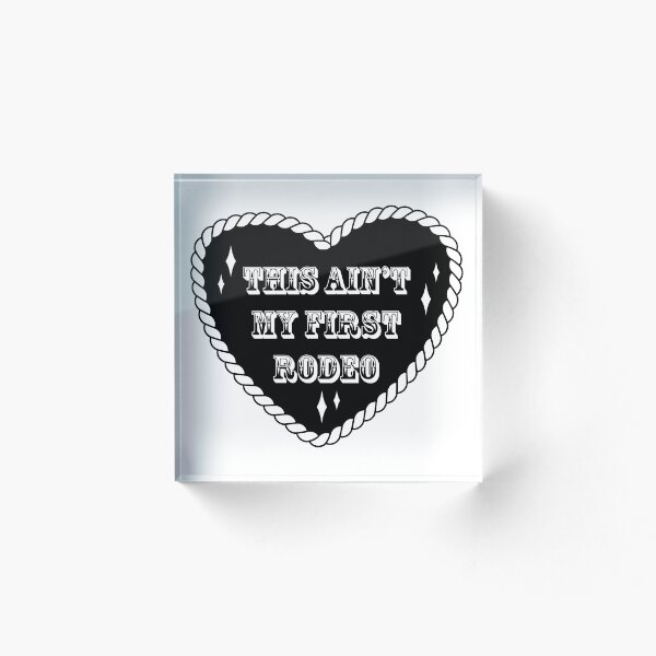 Aperçu de l'œuvre Ce n'est pas mon premier rodéo - Heart Design créée et vendue par Stacey Burt creative Designs.