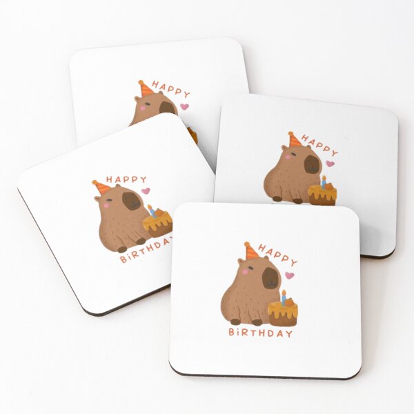 Item preview, Capybara holiday Happy Birthday Congratulations designed and sold by Aloelora.
