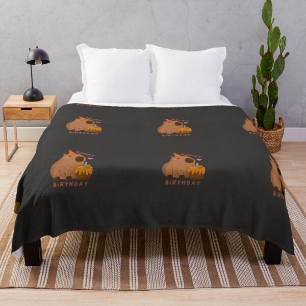 Item preview, Capybara holiday Happy Birthday Congratulations designed and sold by Aloelora.