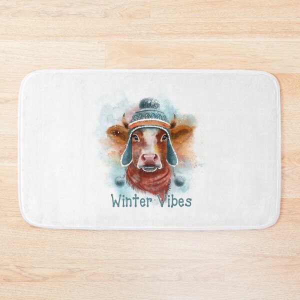 Item preview, Winter Vibes, Cow In A Toboggan designed and sold by MMc Buck.