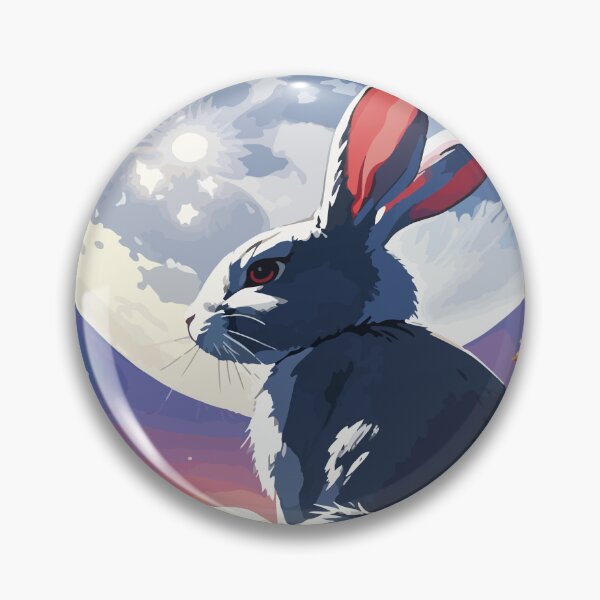 Item preview, The rabbit stares at the full moon. designed and sold by Whose-sweat.