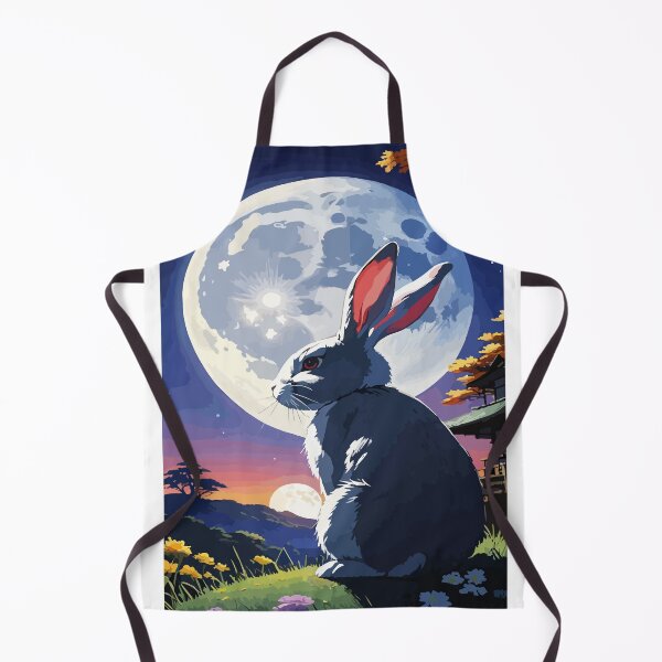 Item preview, The rabbit stares at the full moon. designed and sold by Whose-sweat.