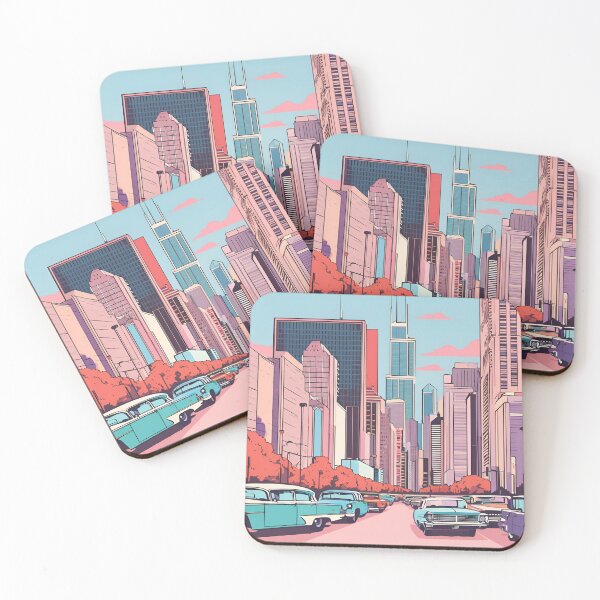 Artikelvorschau, Retro Chicago entworfen und verkauft von ColorArtByEric.