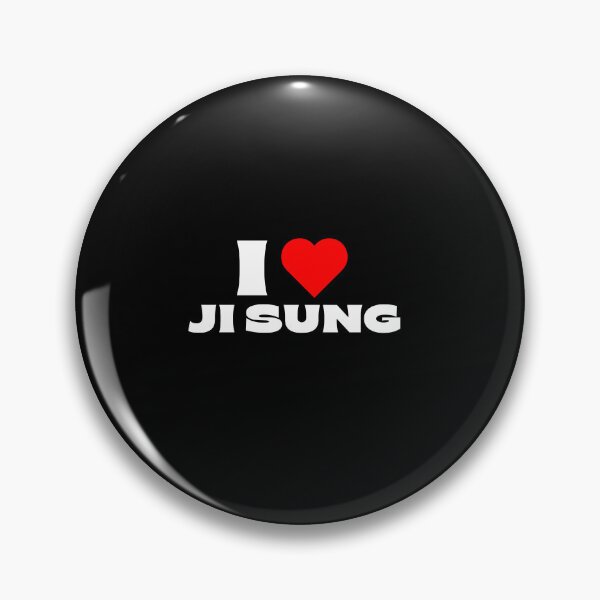 Item preview, I Love Ji Sung – White Fonts designed and sold by Itsheartshop.