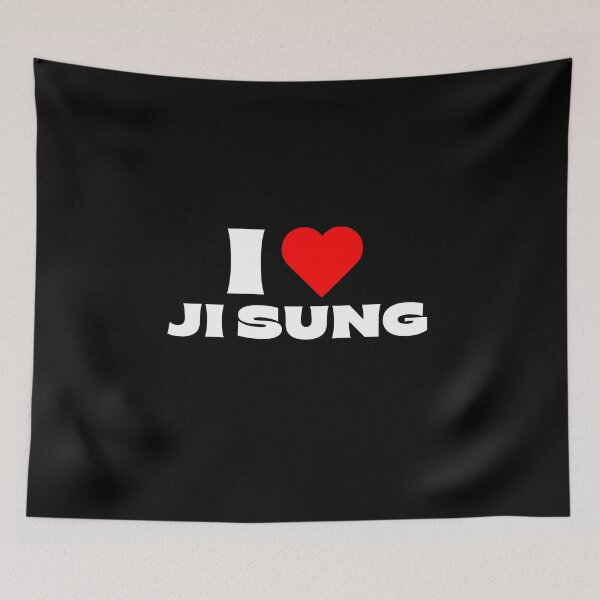 Item preview, I Love Ji Sung – White Fonts designed and sold by Itsheartshop.